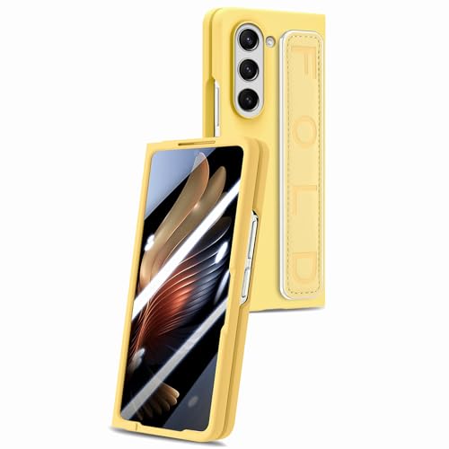Housse Samsung Galaxy Z Fold 7 ultra fine luxe jaune PC