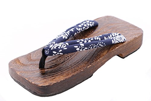 Kawaii-Story K-G-15 - Sandalias de madera para hombre (kimono Yukata, tallas 39-41), color azul