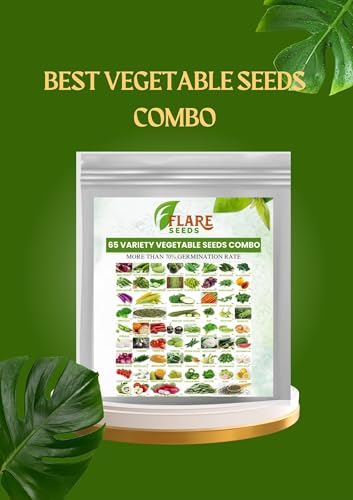 Image of No.1 Organic, Winter, Summer, Home Garden, Seeds Bank, Vegetable 65 Seeds Combo