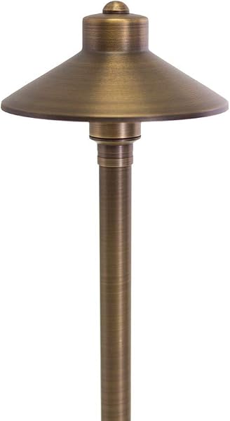 VOLT Flat Hat Brass Path Light 12V