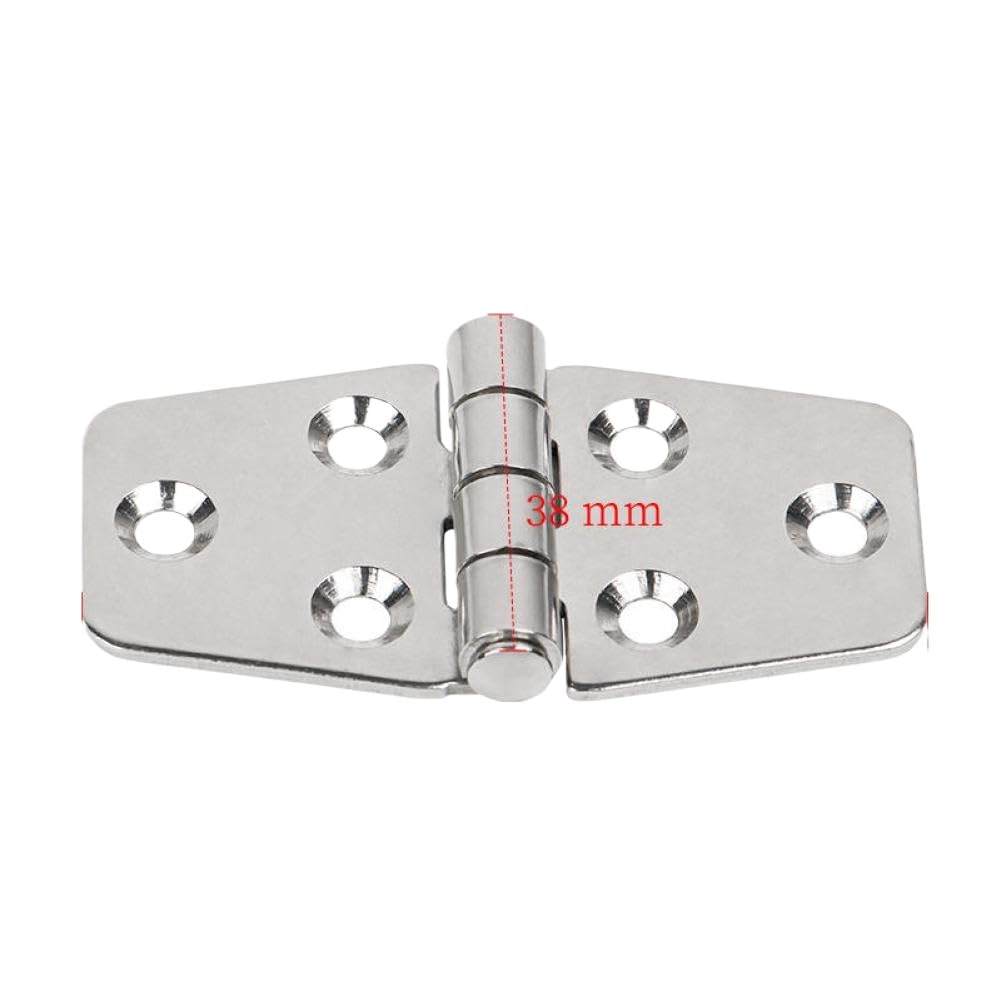 Udmeoovvs 304 76X38mm Door Hinges 76X38mm Marine Grade 316 Stainless Steel Compatible With Boat Window Hardware(304 76X38mm)