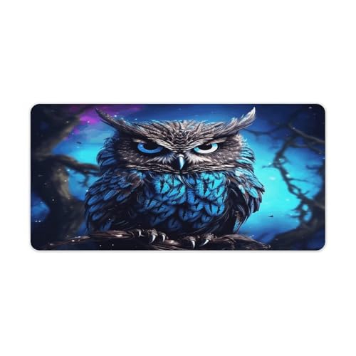 Blue Owl Desk Pad con base de goma antideslizante miniatura 1