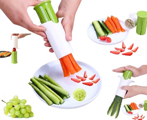 Vegetable Slicer Fruit Cutter Cucumber, Strawberry, Carrot, Potato | Easy