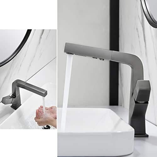 Robinet rotatif gris idéal pour les vasques et le lavage des mains - 5