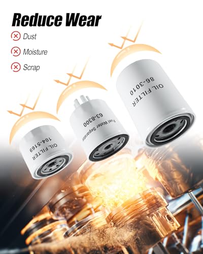 Image of Loader Air Oil Fuel Filter Kit Fit for Toro Dingo TX1000 Compact | Replace 108-3811 104-5169 63-8300 112-7836, Automotive Hydraulic Oil Fuel Filter, 6Pcs