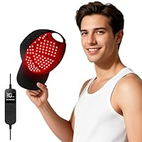 LLLT Laser-Rotlicht-Haarwuchskappe–Rotlicht-Therapie mit Infrarot(660, 850, 940 nm),5Intensitätsstufen,Timer & Pulsmodi(10–300 Hz)–Für Männer & Frauen, Haarwachstum & Schmerzlinderung