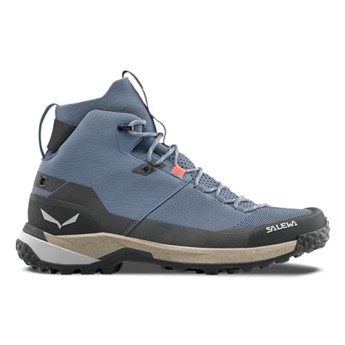 Image of Salewa Men's Puez Knit Mid Powertex Waterproof Trail Boot for Hiking & Trekking