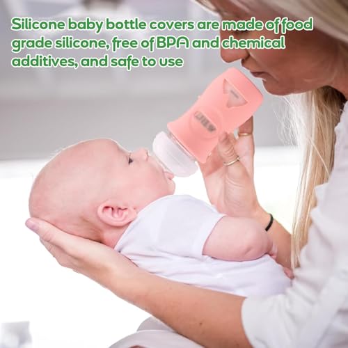 3er-Pack Avent Silikonhülle für Babyflaschen aus Naturglas bruchsicherer Babyflaschenhalter kompatibel mit 8-Unzen-Babyflaschen aus Naturglas BPA-frei