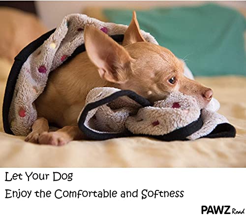 PAWZ Road Couverture de Chien Chat en Velours de cortail Doux et Confortable, Tapis Chien Chat Lavable en Machine Beige (Taille S: 77 * 53cm) - Image 4