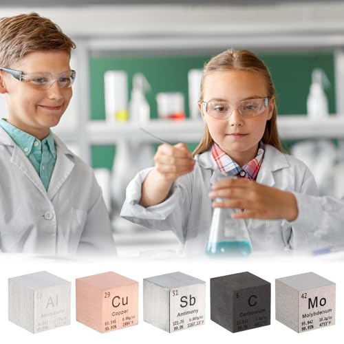 PATIKIL Kupferwürfel Metallelement Hochdichter Block Reines Periodensystem Element Würfel Magnesiumblock für Elementsammlungen Lehrerlabor Wissenschaftliches Experiment, 1 Zoll