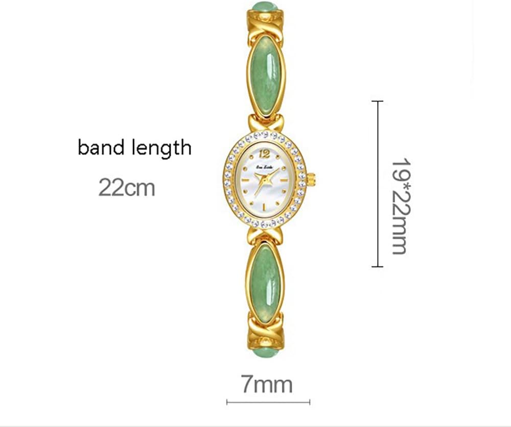 LOREO Elegant Women’s Gold Bracelet Watch Vintage Oval Dial, Waterproof Quartz Movement, Small Face Dress Watch for Ladies - Image 2