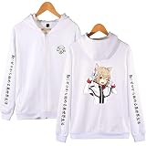 KONDZ Re Zero REM Hoodies New Twin Maid Ram Poche À Capuche Sexy Anime Filles À Capuche Hommes Femmes Manteau Imprimer Harajuku Zipper Sweat