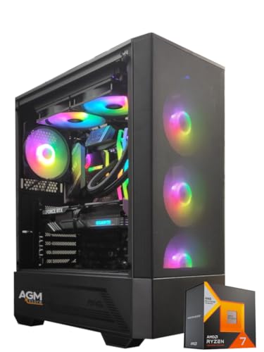 PC Gaming Ryzen 7 7800X3D RTX 4060 Ti 16GB, RAM 32GB DDR5, NVMe 1TB, Dissipatore a Liquido