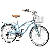ACEGER 24 26 Inch Women Beach Cruiser Bi...