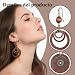 Imagen de MEWTWEO 2 Pares Pendientes Mujer Hippies Boho Vintage Pendientes Colgantes Minimalista Pendiente Joyería Moda Regalos para Uso Diario Fiestas Bodas