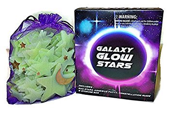 Glow in the Dark Stars - Wall Stickers For Kids - This Set of 200 Ceiling Decals is Perfect For Baby Nursery and Bedroom Decor