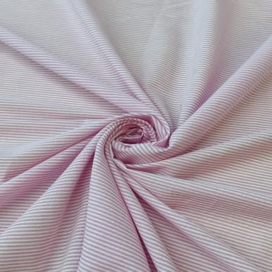 Pure Cotton Seersucker, 58" Wide, Fabric by The Yard, Pure 100% Cotton, Machine Washable, Lightweight, Black/White Stripe, 2 Yards