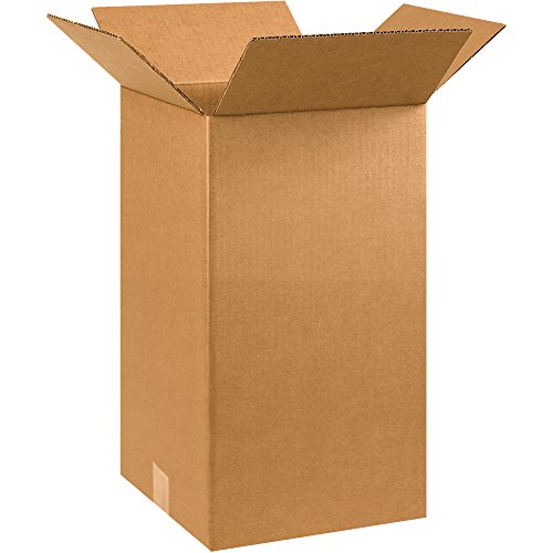 Image of BOX USA Shipping Boxes Medium 10 inchL x 10 inchW x 18 inchH 25-Pack, Cardboard Box for Shipping, Moving, Mailing, Packing, Packaging and Storage