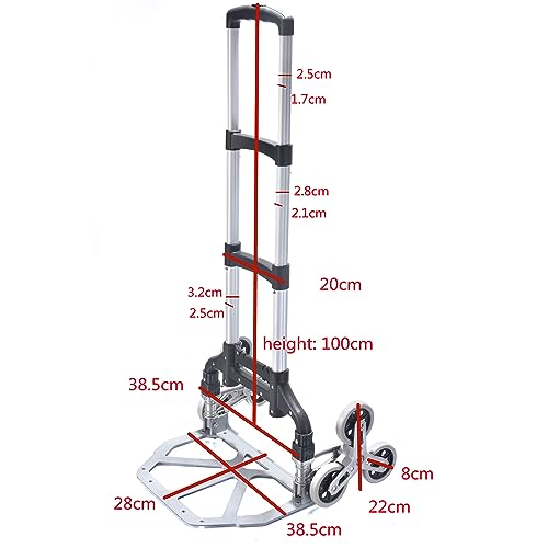 Carretilla plegable multitarea para carga de hasta 155 lbs miniatura 2