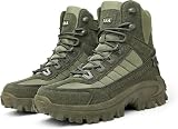 Botas De Desierto Ligeras Y Transpirables,Botas Militares Botas Tácticas De Combate De Caña Alta,Botas De Desierto Impermeables De Senderismo Transpirables, Zapatos Todo Terren, Green, 40 EU