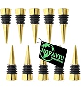 JIOFAVIU 10 Pcs Wine Bottle Stopper Set Kit, Resin Wine Bottle Stoppers Molds Set Accessories, Wi...