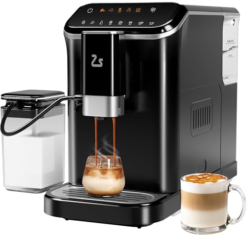 Fully Automatic Espresso Machine, 20 Bar Coffee Machine with Buil...