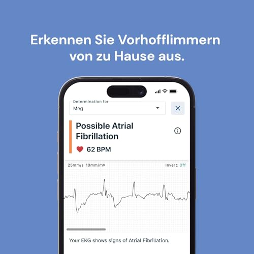 Mobiles EKG-Gerät Alivecor KardiaMobile Tragbarer Herzfrequenzmesser
