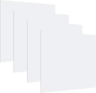 4 Pack 22.5 x 22.5 x 0.08 Frosted Translucent Ceiling Light Panels Fluorescent Light Cover LED Replacement Sheet for Home Commercial Office Environment Ceiling