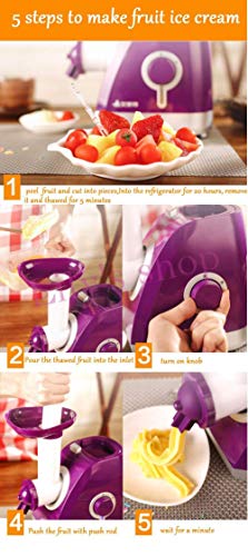 Hefacy Eiscreme-Maschine, automatische Kühlfunktion, tragbare Frucht-Eismaschine – Bild 7