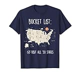Wanderlust Inspiration: Perfekt für Abenteurer und Reiseliebhaber, die alle 50 Bundesstaaten der Vereinigten Staaten erfolgreich besucht haben. Überraschen Sie einen Mitreisenden oder belohnen Sie sich dafür, diesen Meilenstein mit diesem einzigartigen und unvergesslichen T-Shirt zu erreichen