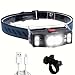 Produktbild LETOUR Stirnlampe, Kopflampe Stirnlampe LED, Stirnlampen USB, 7 Modi LED Stirnlampe Kopflampe Aufladbar mit Rotlicht, Stirnlampe LED Wiederaufladbar für Joggen, Angeln, Camping, Radfahren