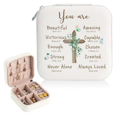 COALNDM Christian Gift for Women Religious Jewelry Box Inspirational Gifts for Mom,Mother's Day Ideas Jewelry Case Gifts