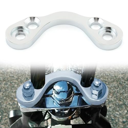 Adaptateur arbre de guidon moto Springer pince supérieure 4.75" à 3.5" pour Harley