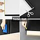 Hode Klebefolie Schwarz Matt 60X300cm Selbstklebende Möbelfolie für Möbel Wände Schrank Tischplatten Fensterbank Wasserdicht Schutz Folie DIY Dekorfolie Modern Tapeten