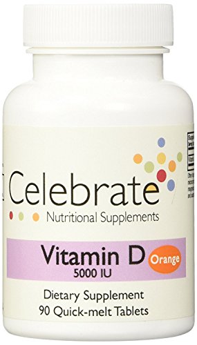 Celebrate Vitamin D Orange Quick Melt Tablets 90 Count
