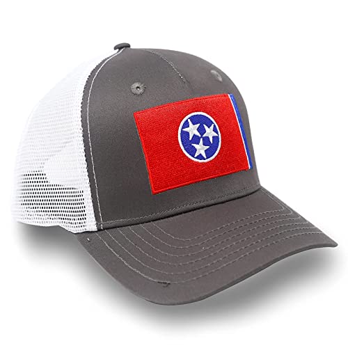 Image of International Tie State Hat for Men and Women, Adjustable Snapback Trucker Baseball Cap with Embroidered Patch