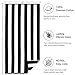 cabanana Large Oversized Beach Towel - 35 x 70 Inch Cotton Pool Towel, Black Striped Soft Cabana Swim Towel