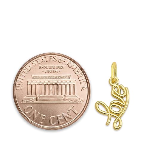 Solid 10k/14k Gold Abstract Love Knot Charm - Sculptural Romance Pendant, Elegant Jewelry for Bracelet3