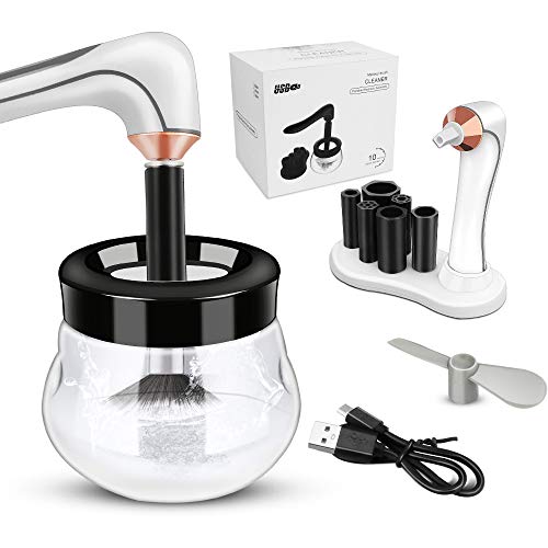 Nettoyant et séchoir pour pinceaux de maquillage Jane Choi 10 secondes nettoyant pour pinceaux de maquillage à séchage rapide Chargement USB Livré avec un petit ventilateur électrique