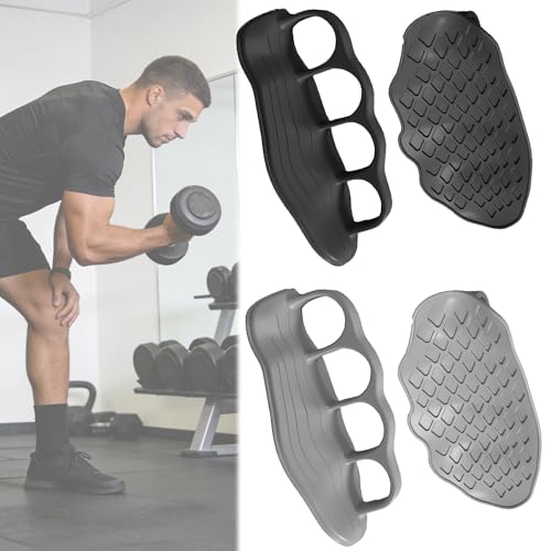 WSNDM 4PCS Guantes De Levantamiento De Pesas, Empuñaduras De Gimnasio para Un Agarre Máximo, para Levantamiento De Pesas, Protección contra Callos, Entrenamiento De Gimnasio y Ejercicio, Mancuernas