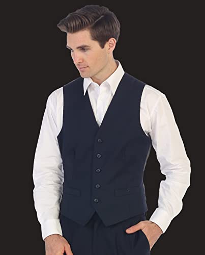 Gioberti Mens Formal Suit Vest, Navy, Large #TOP5