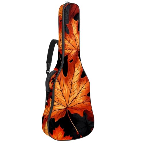 Sac pour guitare étanche à motif feuilles d'érable pour transporter votre musique