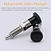 2PCS Stainless Stee Push Fit Ball Nose Spring Plunger, Spring Knob Plunger Self Locking Spring Indexing Plunger Hand Retractable Spring Plunger Pin Tool for Industrial Equipment (M16)