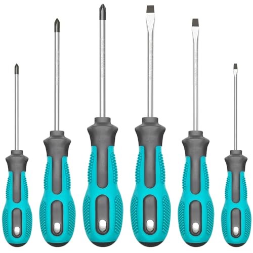 Magnetic-Screwdriver-Set-6-Piece-Screw-Driver-Kit-with-3-Phillips-and-3-Flat-Professional-Non-Slip-Cushion-Grip-Nut-Driver-Repair-Tool-Set-Stocking-Stuffers-for-Men-Gifts