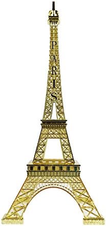 allgala 24" Eiffel Tower Statue Decor Alloy Metal, Gold