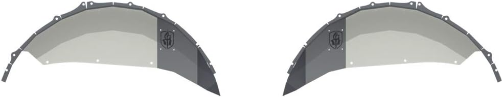 ROAD ARMOR Stealth Rear Fender Liner Jl Body Armor Raw Stainless Steel