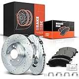 Replacement Parts for Front Drilled Rotor&Ceramic Brake Pads for Mitsubishi Dodge Caliber Chrysler