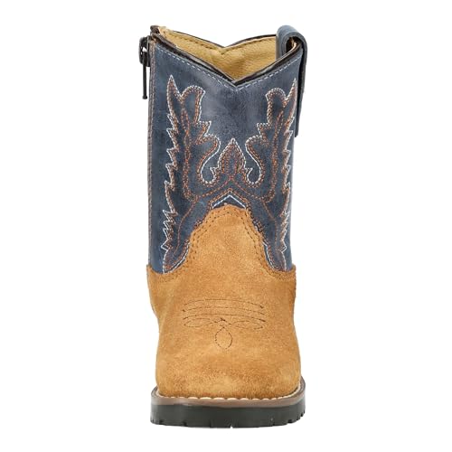 Smoky Mountain Boots Toddlers' Autry Western Boot, Tan/Blue, Medium, Size 3 US2
