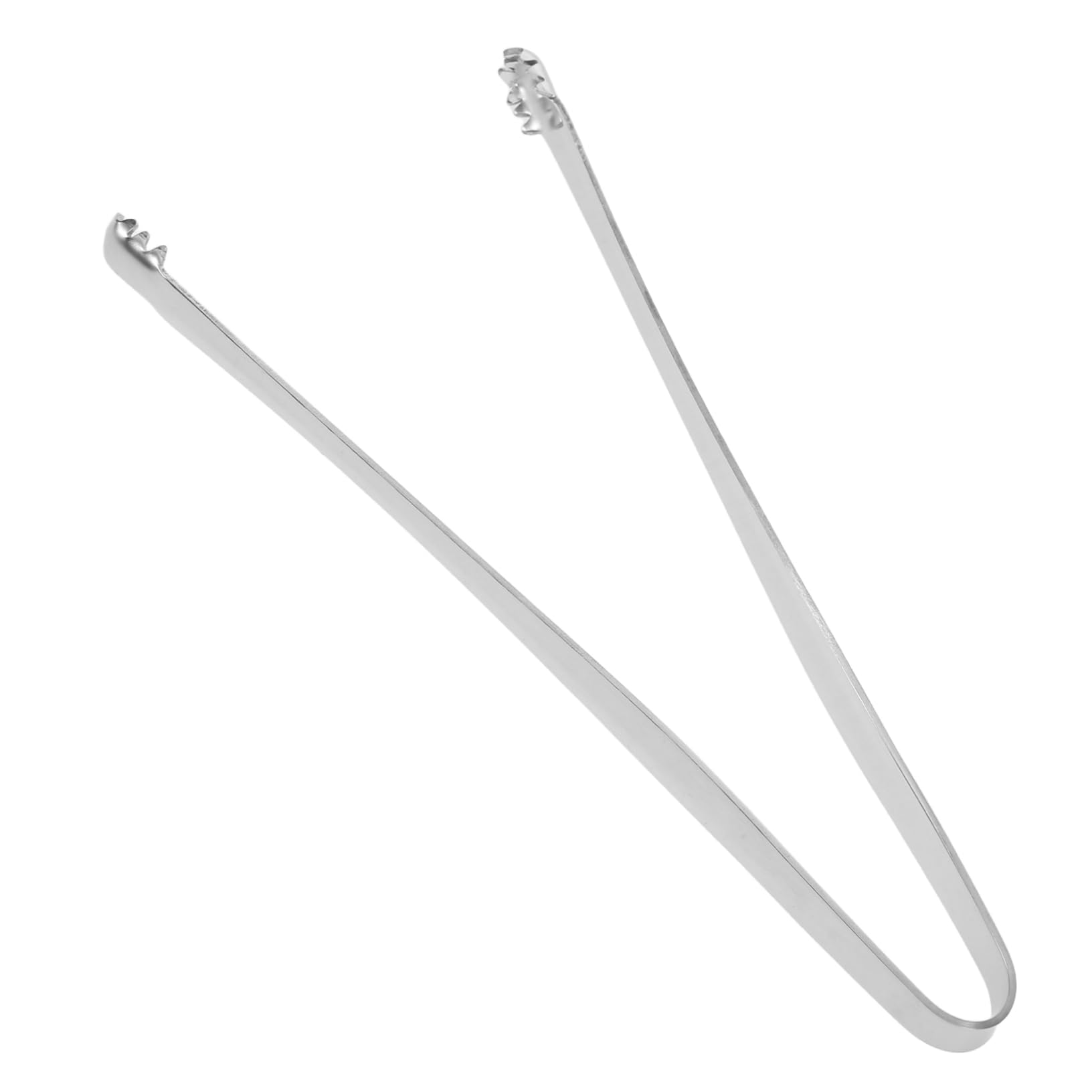 STOBAZA Ice Cube Tweezers Stainless Steel Tongs Long Handle Eggshell Remover Sugar Cube Tongs Non-slip Kitchen Tool Set