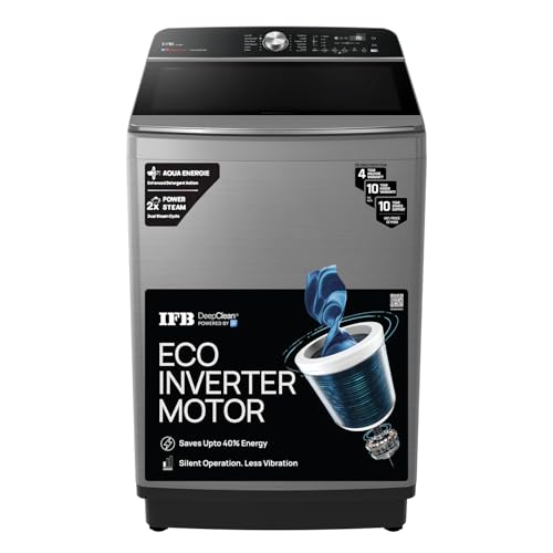 Image of IFB 11 Kg 5 Star AI Powered DeepClean Technology Fully Automatic Top Load Washing Machine with Inbuilt Heater & Wi-Fi (TL111IN3SWID, Power Steam, Eco Inverter, Activmix, 4 Year Warranty, Inox)